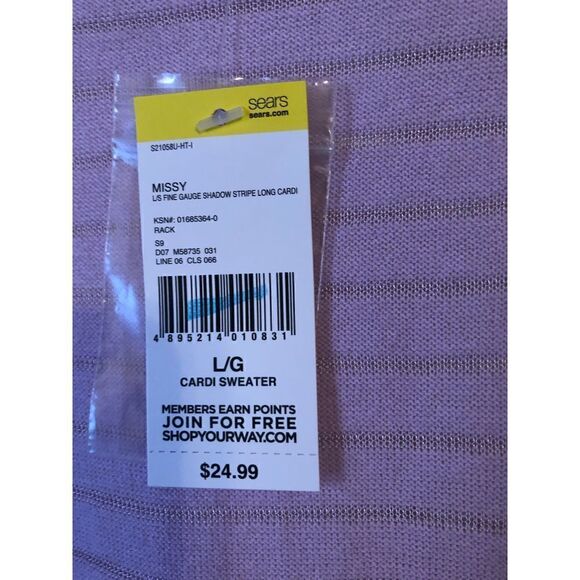 Laura Scott Lightweight Lilac Sweater L - Picture 5 of 7